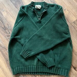 VINTAGE EDDIE BAUER QUARTER ZIP XL